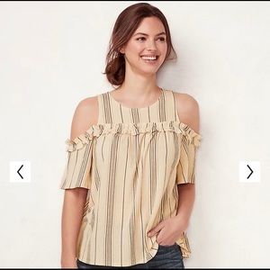 Lauren Conrad Cold Shoulder Off The Shoulder Shirt